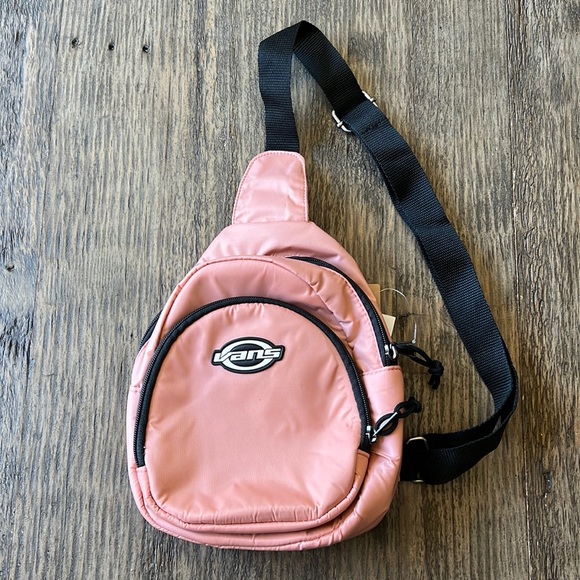 Vans Handbags - Vans “Cross My Heart” mini crossbody bag. Color: Mauve. NWT